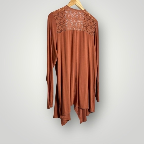 Torrid Super Soft Cardigan Size 2X Open Front Knits Jersey Stretch Spice - Picture 7 of 11